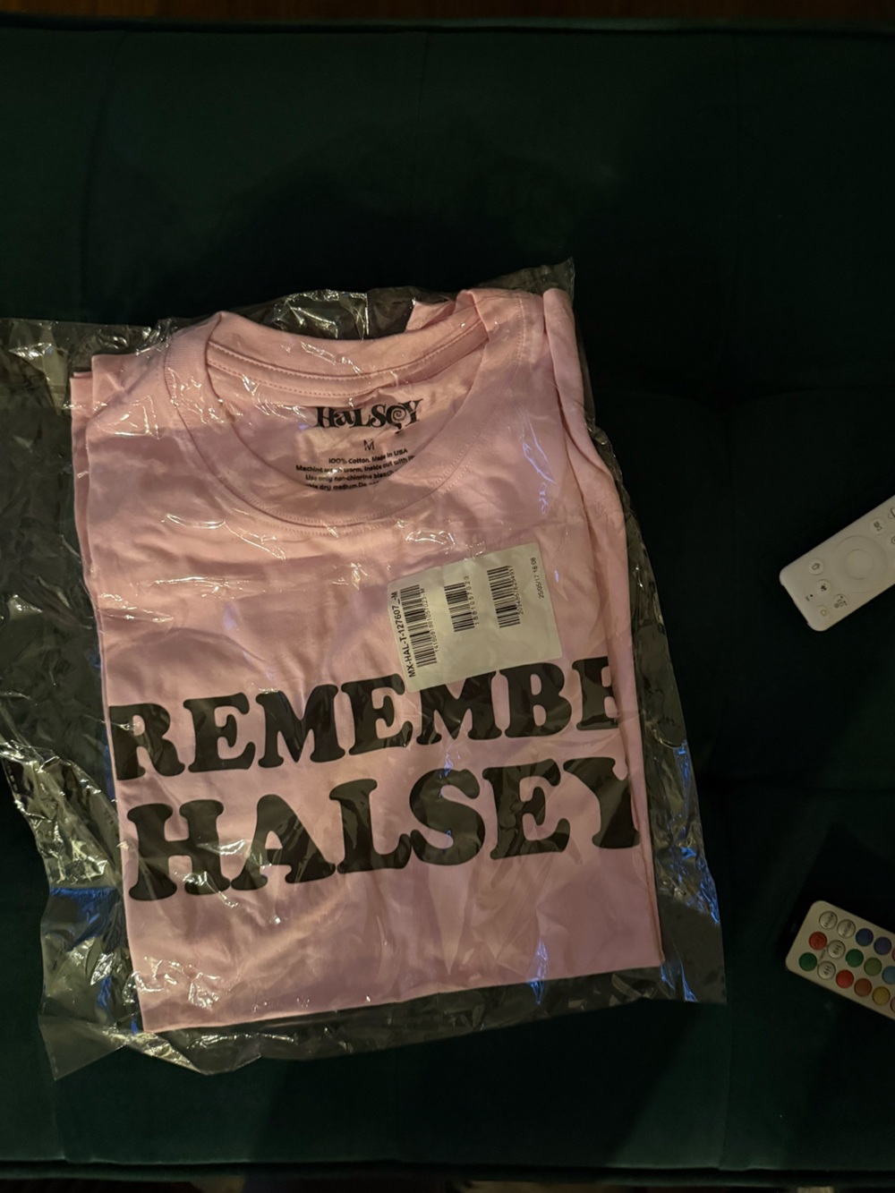 NWT Halsey "Remember Halsey" Short Sleeve Tee - Pink